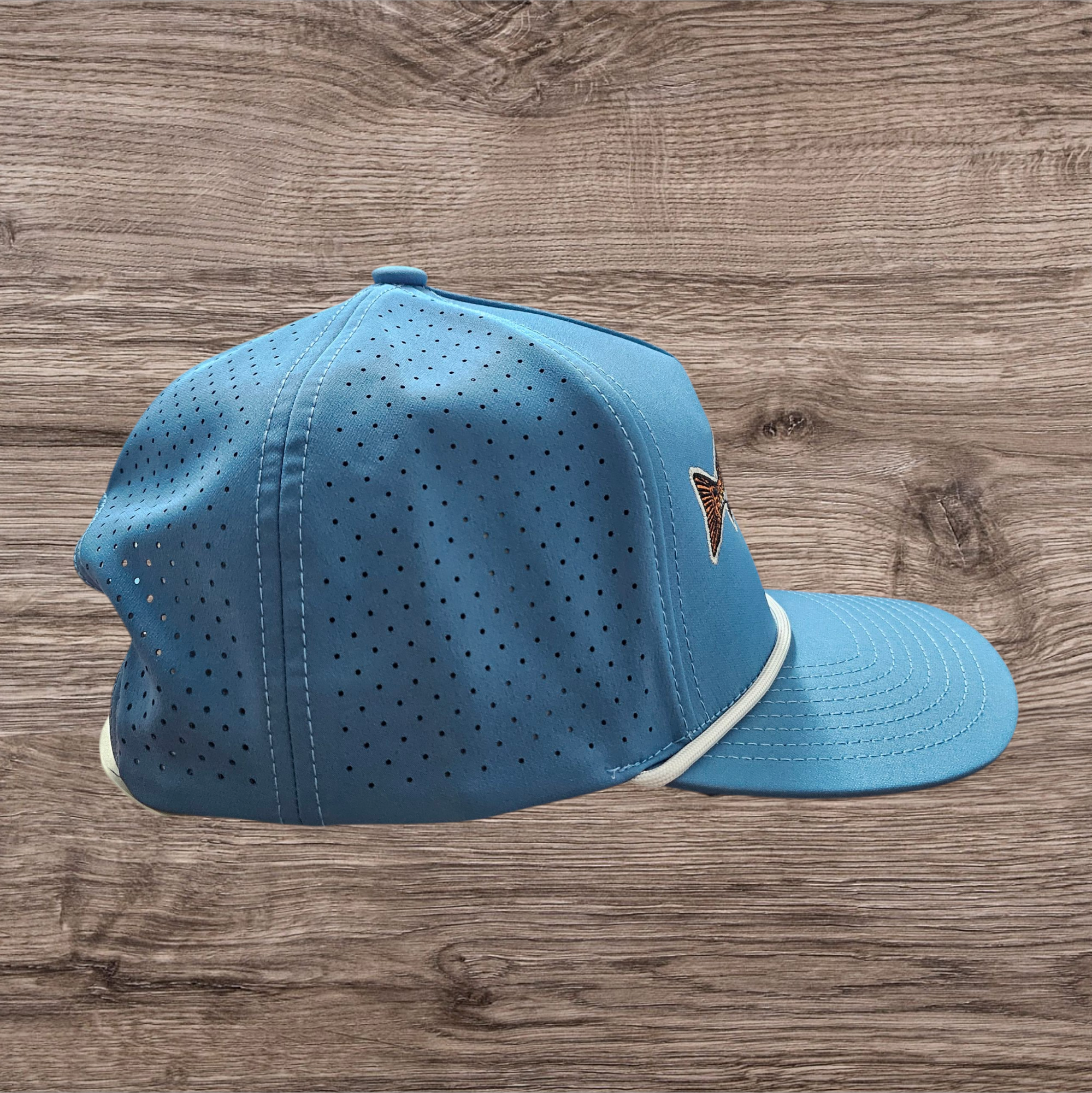 7 DAY CAP, RED FISH BLUE