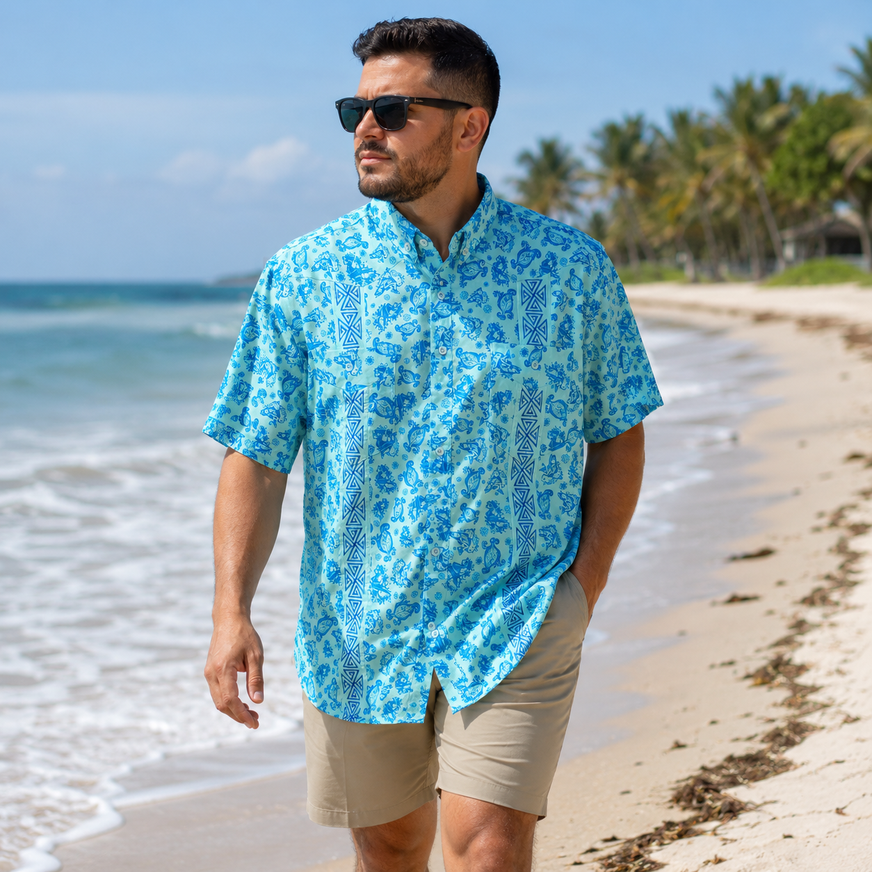 Light Blue Paisley
