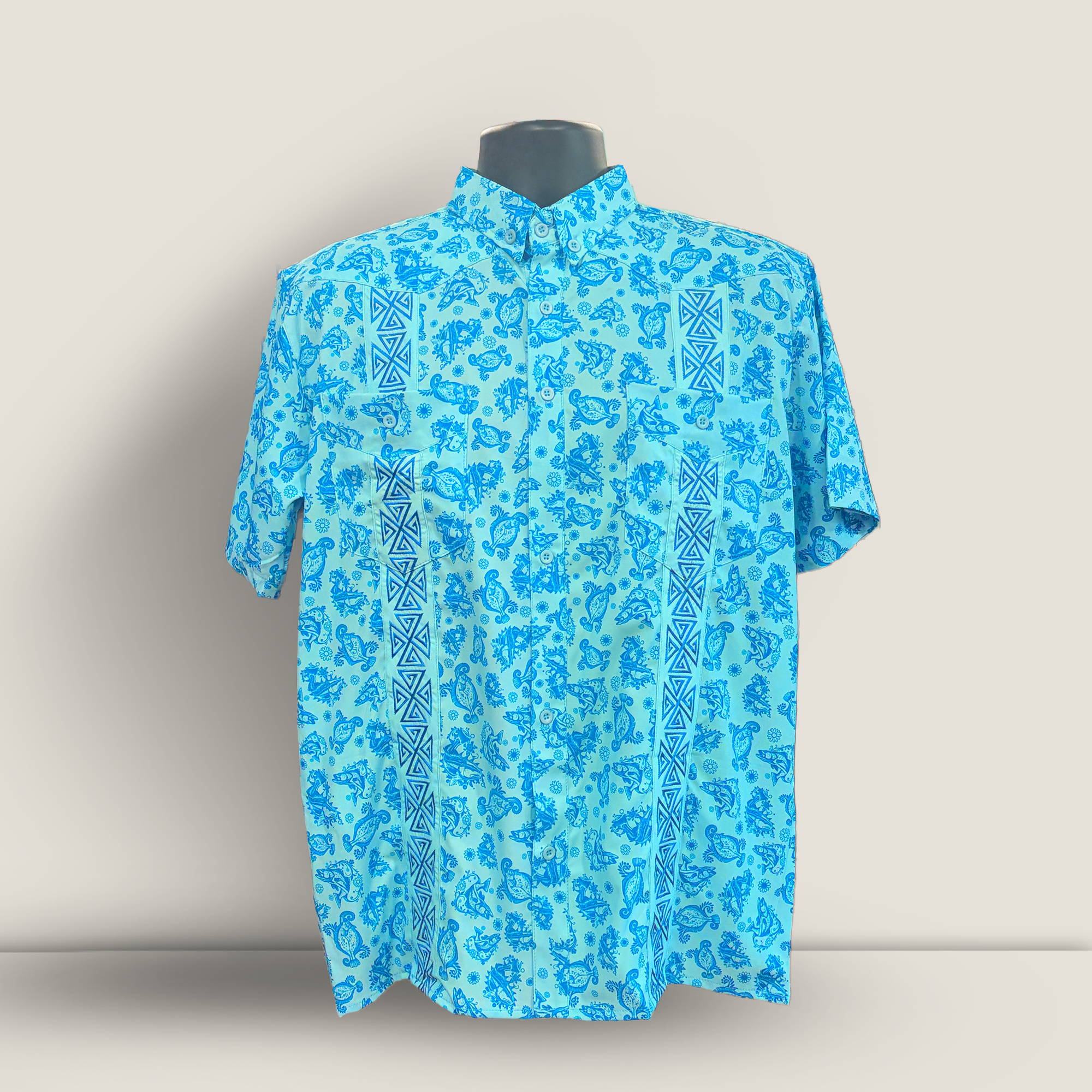 Light Blue Paisley