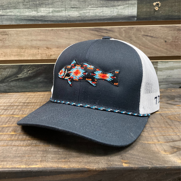 7 Day Supernova Fish Navy Trucker Hat